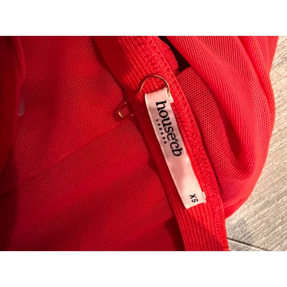 NEW House of CB VALENTINA Red Dress Size XS - Picture 9 of 10